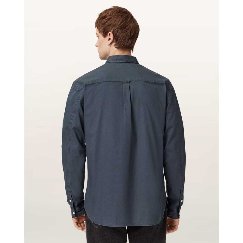 AllSaints Hawthorne Ramskull Stretch Fit Shirt image number 1